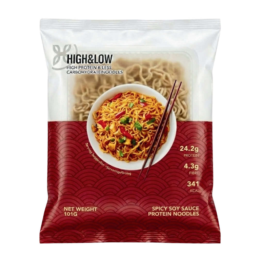 Joy Lab x High & Low 台式微辣醬香高纖蛋白拌麵 ｜ 高蛋白・高纖維・低 GI・非油炸機能主食